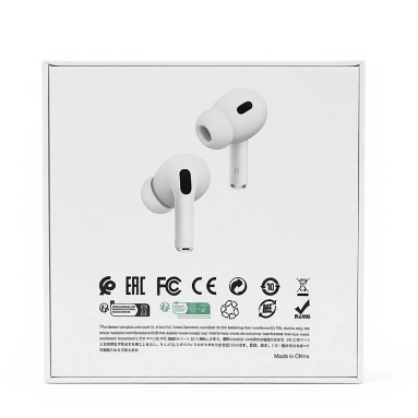 A9 Pro White Earbuds with Noise Reduction & Touch Control